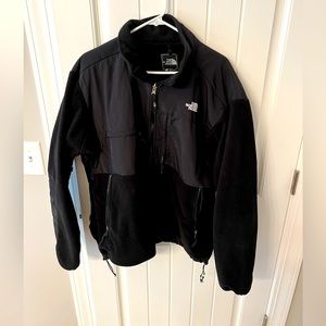 Large Black Fleece North Face Jacket